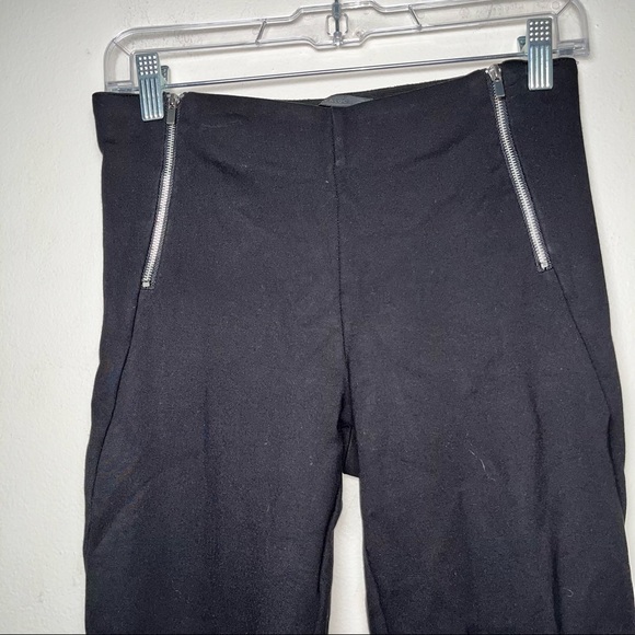 Zara trafaluc black leggings pant with side zip size M - Picture 3 of 12